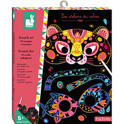 Juratoys-Janod Scratch art masques et lunettes animaux