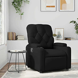 Maison Chic Fauteuil Relax pour salon, Fauteuil inclinable Noir Similicuir -GKD15809