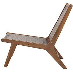 Acheter Mes Fauteuil de jardin 81x66x72 cm en acacia et résine tressée - DUTY