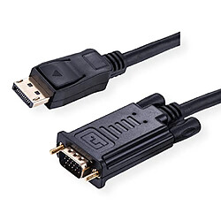 Avis ROLINE Cable DisplayPort-VGA, DP St - VGA St, Noir, 3 m