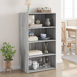 vidaXL Buffet haut sonoma gris 70x41x124 cm bois d'ingénierie