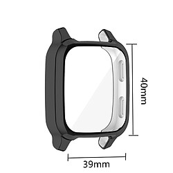 Coque de protection tout compris en TPU pour montre Garmin venu SQ2 (Noir par galvanoplastie)