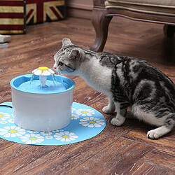 Universal Fontaine automatique d'eau pour chat Boisson automatique d'eau pour chien Bol de filtration Fournitures pour animaux de compagnie 1.6L Éleveur de chiens Fournitures d'eau pour chat (bleu)