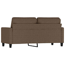 Acheter vidaXL Canapé à 2 places Marron 140 cm Tissu