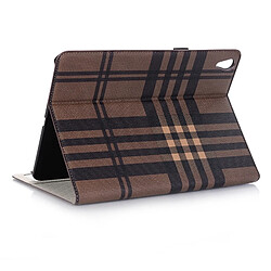 Wewoo Housse Étui Coque Etui en cuir PU à rabat horizontal pour iPad Pro de 12,9 pouces 2018avec porte-cartes et porte-cartesavec porte-monnaie café pas cher