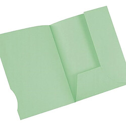 Oxford Chemises dossier 2 rabats Fast 24 x 32 cm vert pastel - Paquet de 50