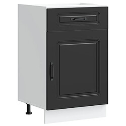 vidaXL Armoire de cuisine Kalmar noir bois d'ingénierie