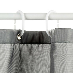 Rideau de Douche Polyester 180x200cm Gris