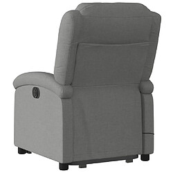 Acheter vidaXL Fauteuil de massage inclinable Gris foncé Tissu