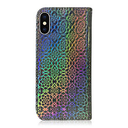 Avis Wewoo Housse Coque Pour iPhone X / XS couleur unie boucle magnétique coloré horizontale étui en cuir PU avec titulaire et fentes cartes et portefeuille et lanière Argent