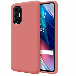 PHONECARE Coque Silicone Liquide pour OPPO Find X3 Neo - rose