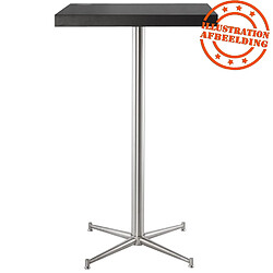 Alterego Pied de table 'TARGET' 110 en acier inoxydable