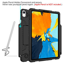 Coque en TPU + silicone, antichoc avec support noir pour votre Apple iPad Pro 11 pouces (2018)