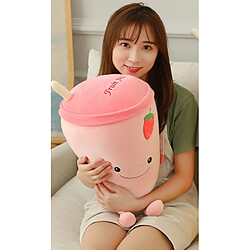 Universal 25cm Cute Juice Cup Coussin Jouet Peluche Peluche Bubble Tea Coussin Jouet Cadeau d'anniversaire pour fille | Coussin en peluche (fraise)