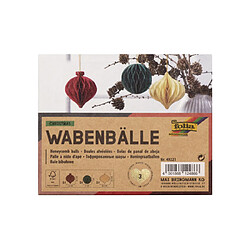 folia Boule alvéolée CHRISTMAS, set de 3 boules ()