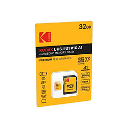 KODAK Micro SDXC 32GB Premium : Vitesse et Fiabilité pour un Stockage Exceptionnel - Noir