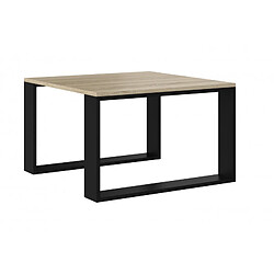 Vivaldi Table Basse Madera Chene Sonoma Noir 67 cm