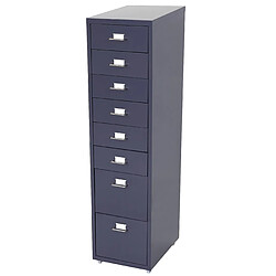 Avis Decoshop26 Caisson à tiroirs armoire de bureau 110x28x41 cm 8 tiroirs en acier gris foncé 04_0008257