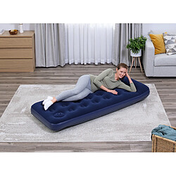 Matelas de Camping Gonflable Bestway Horizon Individuel 185x76x22 cm Supporte jusqu'à 150 Kg avec Gonfleur Intégré Couleur Bleu