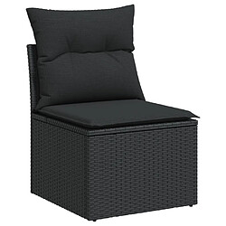 Avis Maison Chic Salon de jardin 5 pcs avec coussins | Ensemble de Table et chaises | Mobilier d'Extérieur noir résine tressée -GKD60619