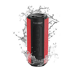 Universal YYH-TRONSMART T6 Plus édition améliorée 40W Speaker Bluetooth extérieur sans fil 5.0 avec connexion NFC, son surround 360, effets Tri-Bass (rouge)