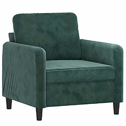 Maison Chic Fauteuil Relax pour salon | Fauteuil Vert foncé 60 cm Velours -GKD19622