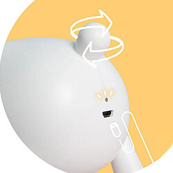 Universal Lampe de chevet à bandeau, lampe de nuit à élan de dessin animé avec charge USB (blanc)