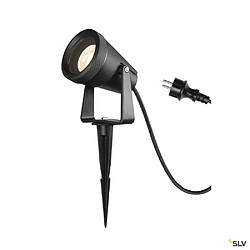 Spot sur piquet extérieur noir SLV SAMRINA,GU10/LED GU10 51mm, 7W max, IP65