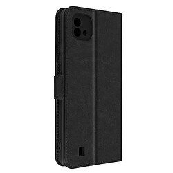 Avizar Étui Realme C11 2021 Clapet Portefeuille Support Vidéo noir