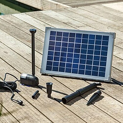 Esotec Kit pompe solaire bassin WaterSplash 610L-10W pas cher