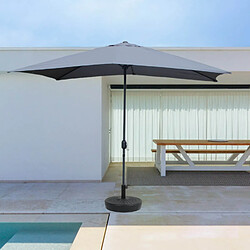 Concept Usine Parasol droit rectangulaire 2,93 x 1,93 m gris SPEZIA