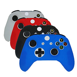 Wewoo Housse de protection pour manette de jeu en caoutchouc de silicone souple Joystick Accessoires Microsoft Xbox One S bleu