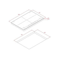 Teka Plaque induction Maestro, IZF 88700, DirectSense , Full Flex, 80 cm pas cher