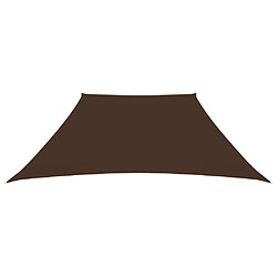 ComfortXL Voile De Parasol Tissu Oxford Trapèze 3/4x3 M Marron