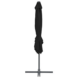 Acheter ComfortXL Parasol Déporté Avec Mât En Acier Noir 250x250 Cm