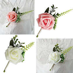 Acheter Fleurs de rose artificielles en PE Corsages et boutonnière