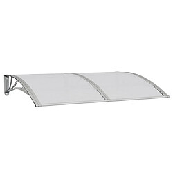 Maison Chic Store banne | Auvent de porte | Marquise Brise-soleil Gris 150x100 cm Polycarbonate -GKD74285