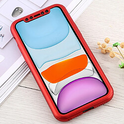 Avis Wewoo Coque Rigide Pour iPhone 11 de protection pleine couverture PC avec antichoc PC film en verre trempé rouge