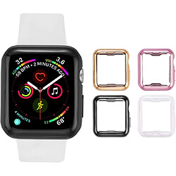 Coque Apple Watch 38 mm avec coque en TPU ultra-mince transparente haute définition intégrée. Compatible avec Apple Watch série 2 et Apple Watch série 3