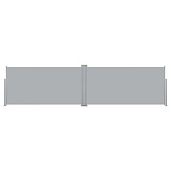 Maison Chic Auvent latéral rétractable de balcon | Store extérieur | Auvent solaire 160x600 cm Gris -GKD36065