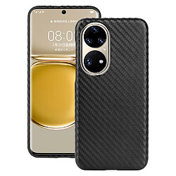 Coque en TPU + microfibre texture en fibre de carbone, antichoc noir pour votre Huawei P50