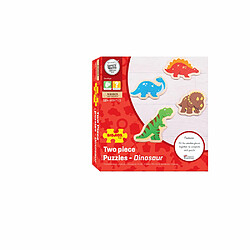 Bigjigs Toys 4 x Puzzles en deux pièces - Dinosaures