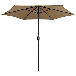 Avis ComfortXL Parasol D'extérieur Et Mât En Aluminium 270x246 Cm Taupe