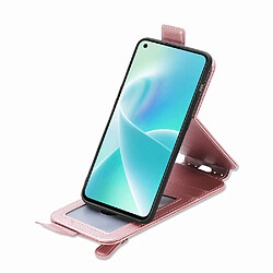 Etui en PU fermoir magnétique avec support pour votre Motorola Moto G22/E32 4G/E32s 4G - or rose