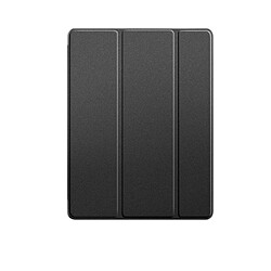 Etui en PU veille/réveil automatique avec support tri-pliure et rainure de rangement pour crayon apple noir pour votre Apple iPad 10.2 (2019)