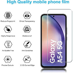 Avis Coque Transparente pour Samsung Galaxy A54 5G (6,4") et Verre Trempé Film Protection Ecran Little Boutik®