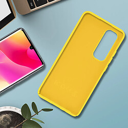 Acheter Avizar Coque Xiaomi Mi Note 10 Lite Silicone Semi-rigide Finition Soft Touch Jaune