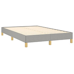 Acheter Maison Chic Lit adulte- Lit + matelas,Sommier à lattes de lit et matelas gris clair 120x190 cm tissu -GKD40635