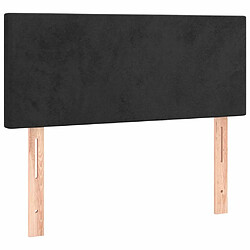 Maison Chic Tête de lit moderne pour chambre - Décoration de lit Noir 90x5x78/88 cm Velours -MN87574