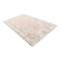 Avis Vidal Tapis de laine 234x142 beige Ultra Vintage